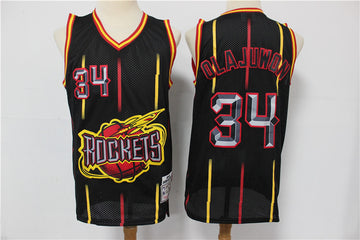 Hakeem Olajuwon Houston Rockets black jersey