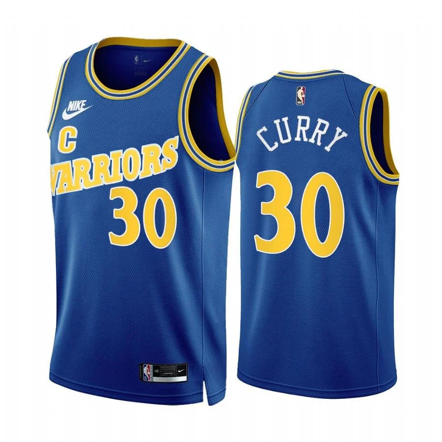 Stephen Curry Golden State Warriors royal Classic jersey