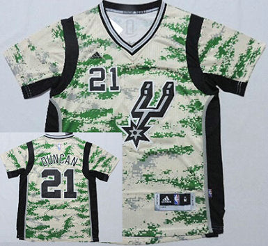 Tim Duncan Revolution San Antonio Spurs camo Camo jersey