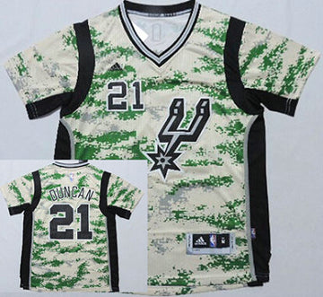 Tim Duncan Revolution San Antonio Spurs camo Camo jersey