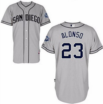 Yonder Alonso San Diego Padres gray jersey