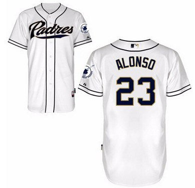 Yonder Alonso San Diego Padres white jersey