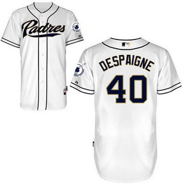 Odrisamer Despaigne San Diego Padres white jersey