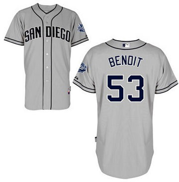 Joaquin Benoit San Diego Padres gray jersey