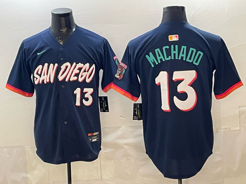 Manny Machado San Diego Padres navy City Connect jersey