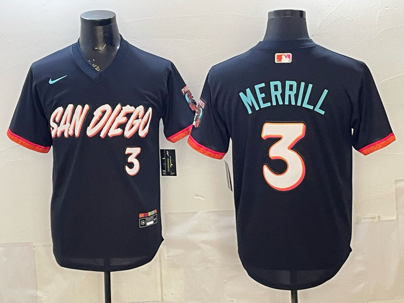 Jackson Merrill Obsidian San Diego Padres City Connect jersey