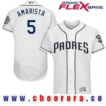 Alexi Amarista San Diego Padres white Home jersey