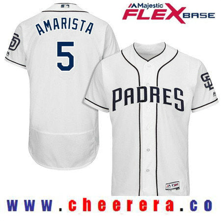 Alexi Amarista San Diego Padres white Home jersey