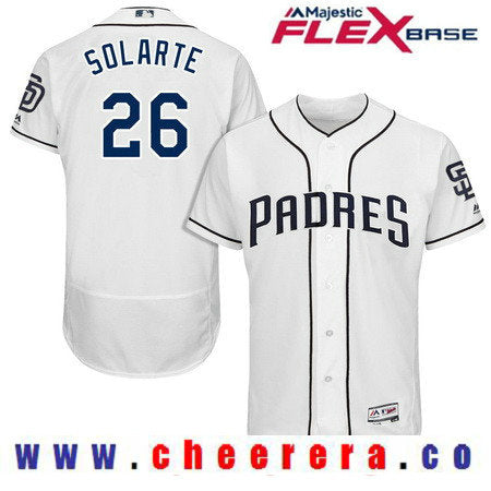 Yangervis Solarte San Diego Padres white Home jersey