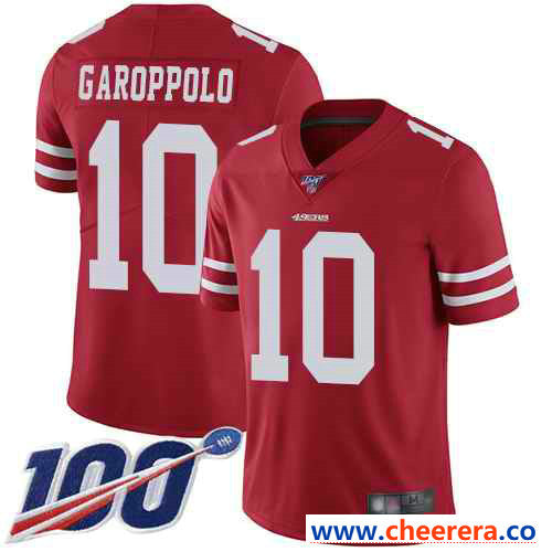 Jimmy Garoppolo San Francisco 49ers red Vapor jersey