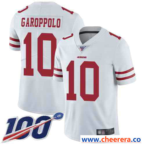 Jimmy Garoppolo San Francisco 49ers white Vapor jersey