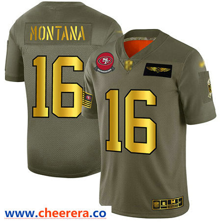 Joe Montana San Francisco 49ers camo Salute To Service jersey