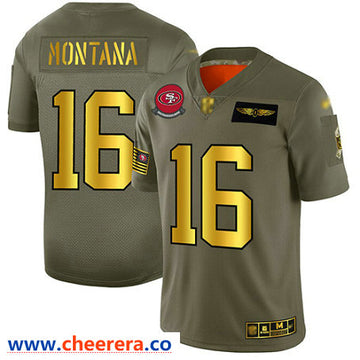Joe Montana San Francisco 49ers camo Salute To Service jersey