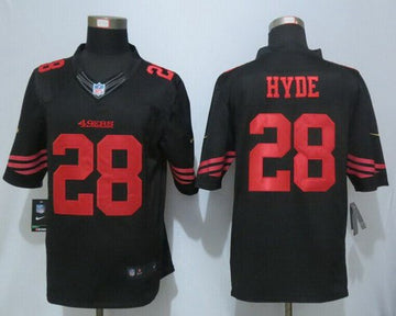 Carlos Hyde San Francisco 49ers black Limited jersey