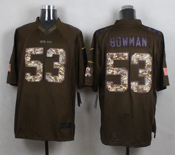 NaVorro Bowman San Francisco 49ers green Salute To Service jersey