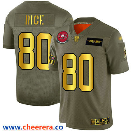 Jerry Rice San Francisco 49ers camo Salute To Service jersey