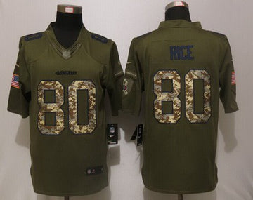 Jerry Rice San Francisco 49ers green Salute To Service jersey