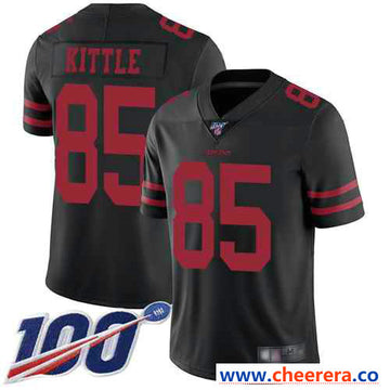 George Kittle San Francisco 49ers black Vapor jersey