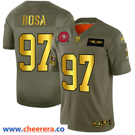 Nick Bosa San Francisco 49ers camo Salute To Service jersey