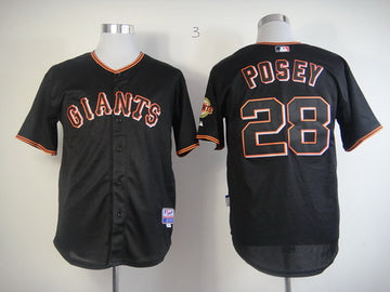 San Fransico Buster Posey San Francisco Giants black Fashion jersey