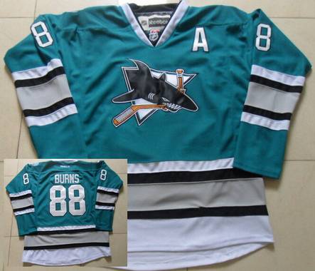 Brent Burns San Jose Sharks teal jersey