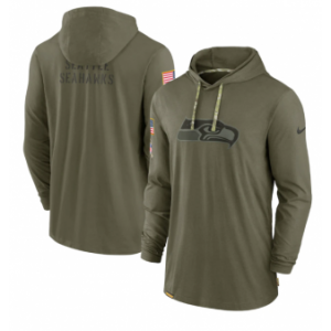 Seattle Seahawks olive Salute To Service jersey