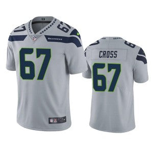 Charles Cross Seattle Seahawks grey Vapor jersey