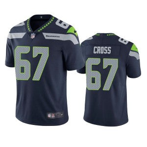Charles Cross Seattle Seahawks navy Vapor jersey