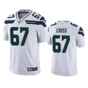 Charles Cross Seattle Seahawks white Vapor jersey