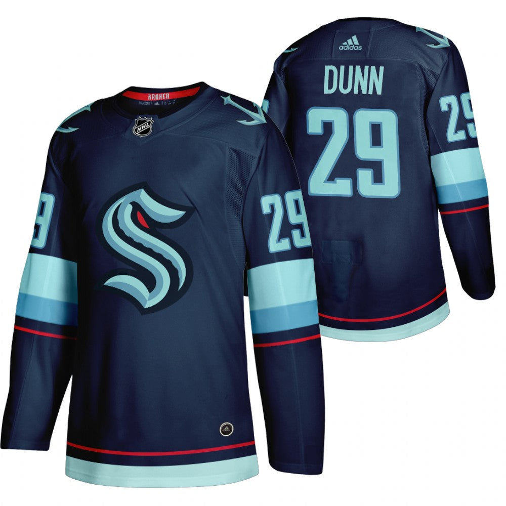 Vince Dunn Seattle Kraken navy jersey