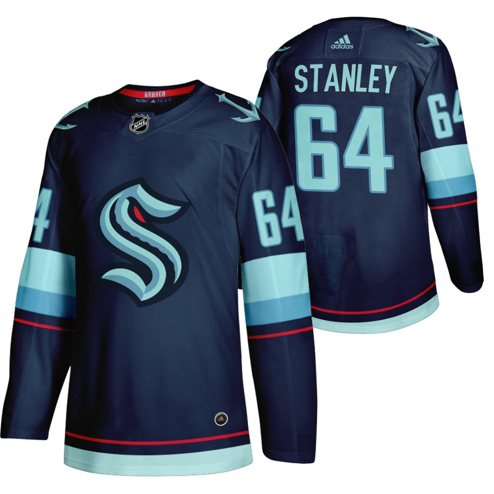 Logan Stanley Seattle Kraken navy jersey