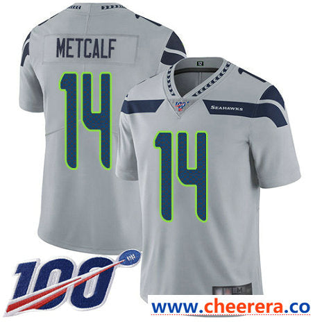 D.K. Metcalf Seattle Seahawks grey Vapor jersey