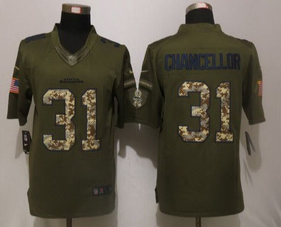 Kam Chancellor Seattle Seahawks green Salute To Service jersey