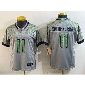 Jaxon Smith-Njigba Seattle Seahawks grey Vapor jersey