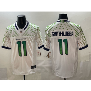 Jaxon Smith-Njigba Seattle Seahawks white Vapor jersey