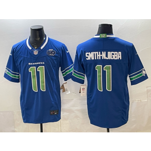Smith Njigba Seattle Seahawks blue Vapor jersey