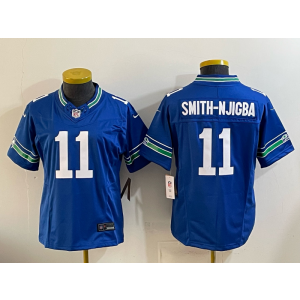 Smith Njigba Seattle Seahawks blue Vapor jersey