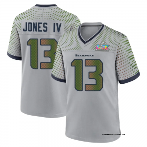 Jones Seattle Seahawks gray Vapor jersey