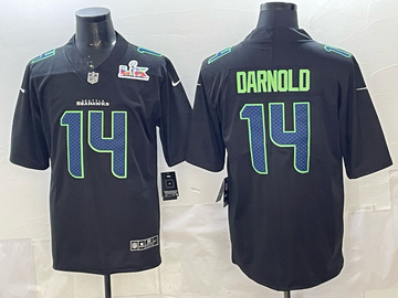 Darnold Seattle Seahawks black Vapor jersey