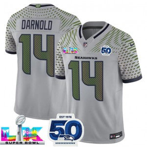Sam Darnold Seattle Seahawks gray Vapor jersey