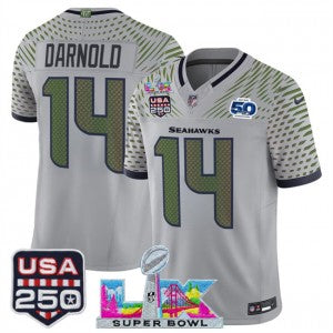 Sam Darnold Seattle Seahawks gray Vapor jersey