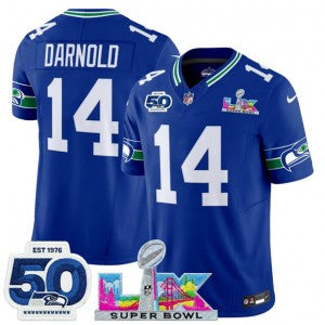 Sam Darnold Seattle Seahawks royal Vapor jersey