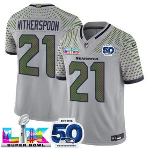 Devon Witherspoon Seattle Seahawks gray jersey