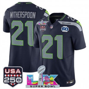 Devon Witherspoon Seattle Seahawks navy Vapor jersey