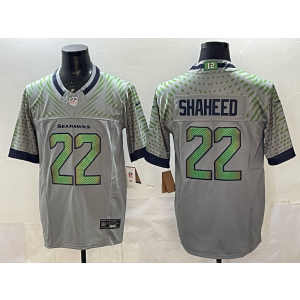 Shaheed Seattle Seahawks grey Vapor jersey