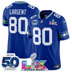 Steve Largent Seattle Seahawks gray Vapor jersey