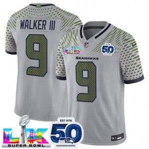 Kenneth Walker III Seattle Seahawks gray Vapor jersey