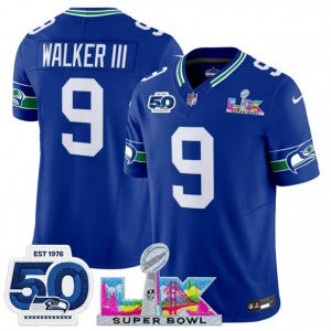 Kenneth Walker III Seattle Seahawks royal Vapor jersey
