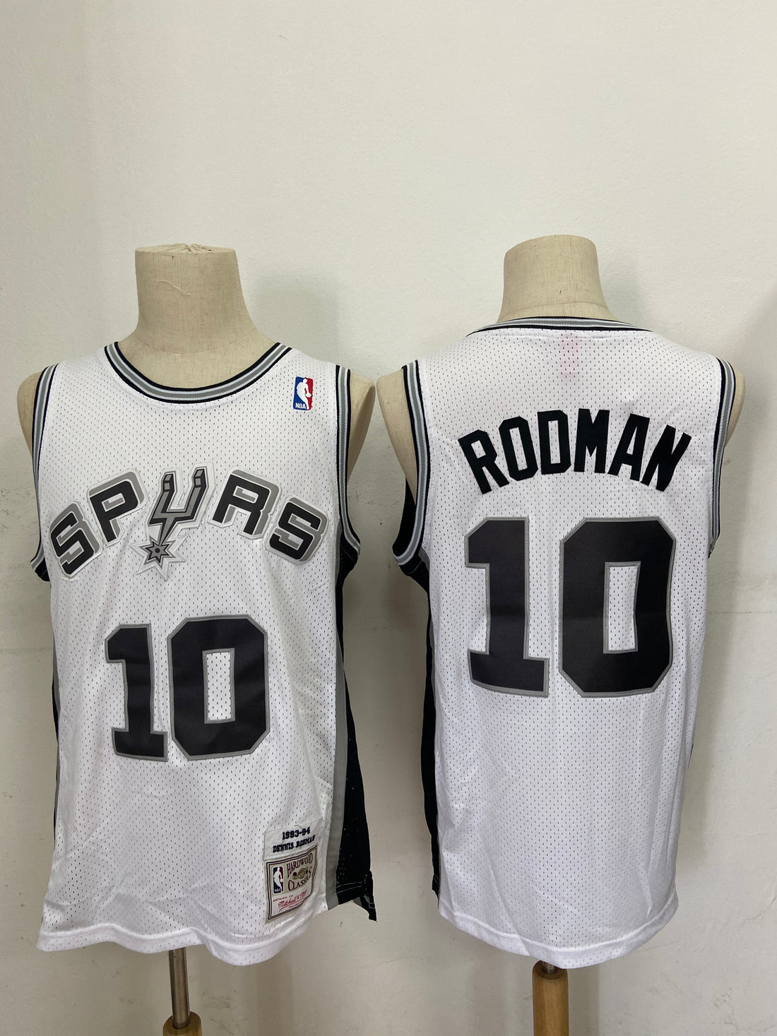 Dennis Rodman San Antonio Spurs white jersey