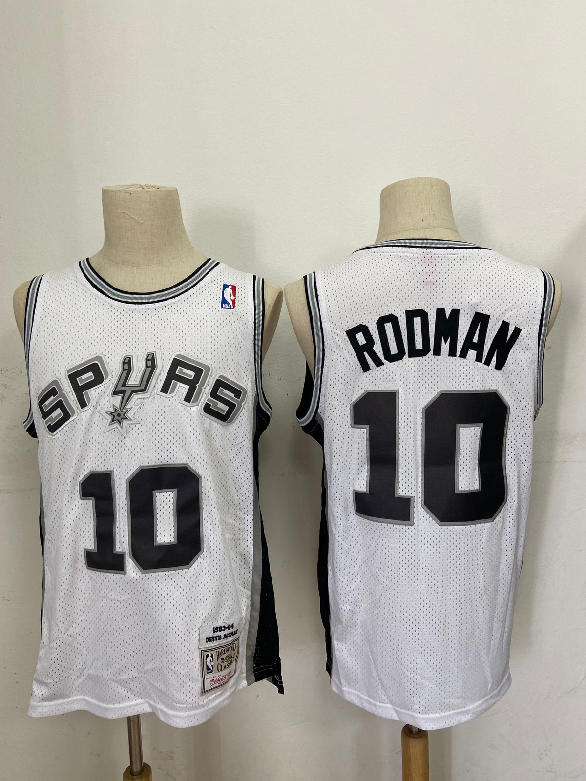 Dennis Rodman San Antonio Spurs white jersey